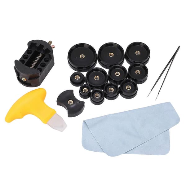 Högkvalitativt 17-delars klockreparationsset, klockpress, batteribyte