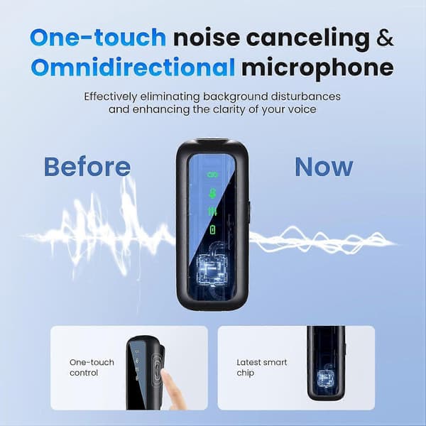 2.4 GHz trådløs mikrofon til iPhone med opladningsetui (kun Lightning), mini