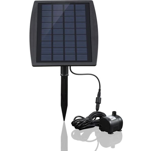 Børsteløs solvandpumpe til dam Solvandpumpe til springvand med 9V 2.5W solpanel 200L/H.