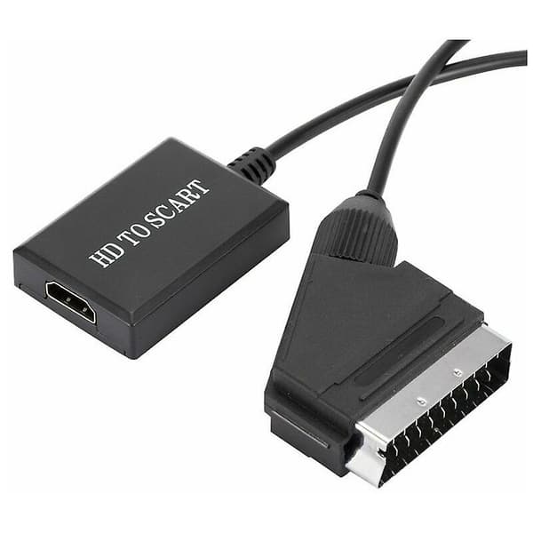 HDMI til SCART-konverter HD 1080p O videoadapter for HDMI til SCART Sky Box Stb