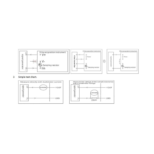 Ny 2-tråds 4-20ma strömslinggenerator Panelmonterad strömslinggenerator 4 till 20ma simulator
