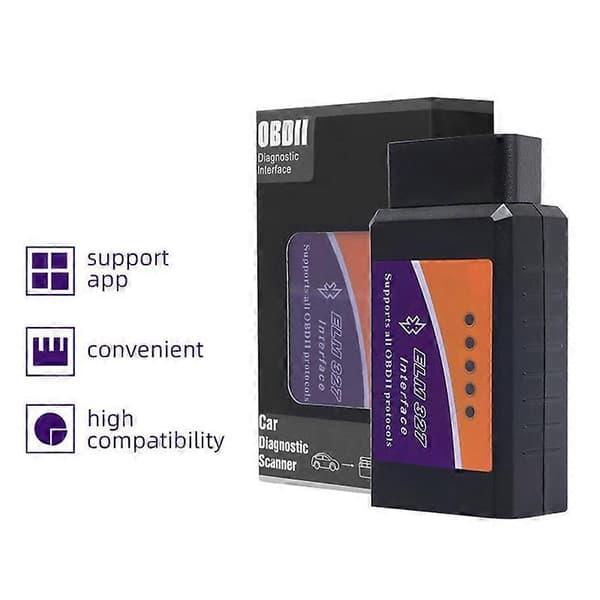 Mini Obd2 Bluetooth-skanner Bluetooth Pro Obdii Obd2 V2.1 Obd-verktøy Obd Diagnoseskanner 1 sett