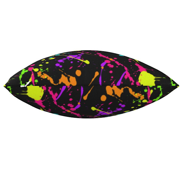 Glødende Neon Splatter 5 Putesett Dekorative Putesett Putetrekk For Hjem Sofa Seng Innendørs 18 X 18 Tommer