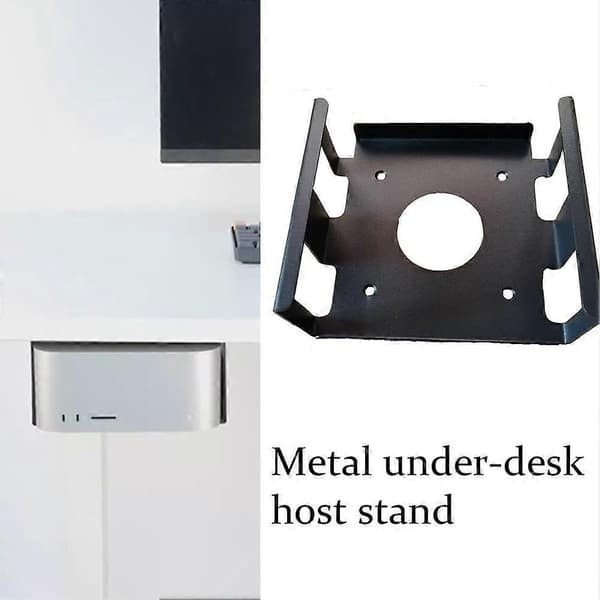 Under Desk Stand til Mac mini M4/Pro 2024 til VESA-tilslutningsbeslag Vægmontering