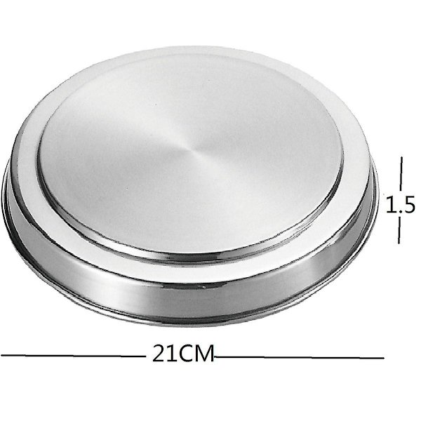 4 stk Rustfritt Stål Komfyrdeksel Komfyrplate Topp Kokebeskyttersett Utstyr 17/21cm Kjøkken A