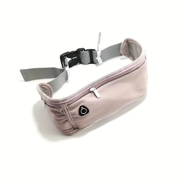 En smidig midjeväska för män och kvinnor, perfekt för utomhusaktiviteter, rosa