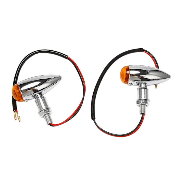 4 st/set krom motorcykel blinkersindikatorlampa universal för ///