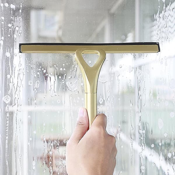Bruse Squeegee, Rustfrit Stål Bruse Squeegee, Vindue Squeegee, Bruse Squeegee Med Vægholder Uden Boring