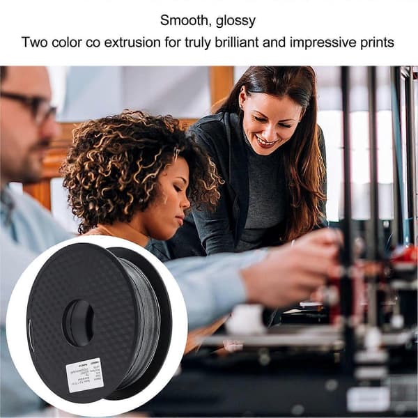 2025 Seneste Model 3D-printforbrugsmateriale 1,75 mm PLA Filament 2 Farver Sølv