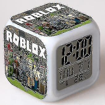 Bimirth Roblox Färgglad Multifunktionell LED-väckarklocka