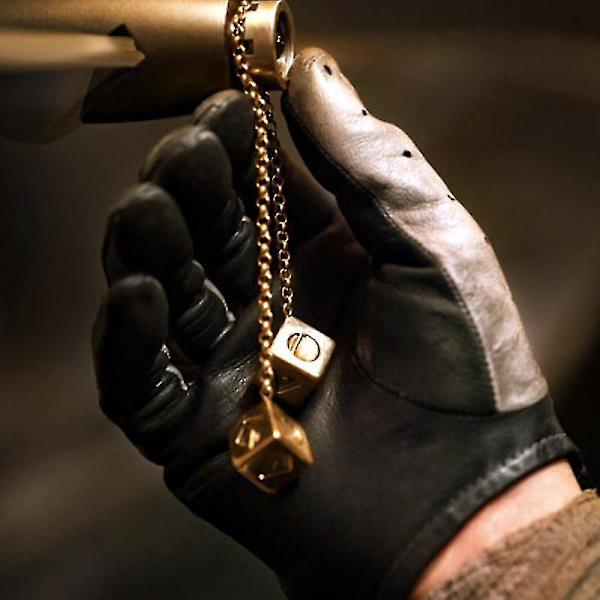 The Last Jedi Han Solo Lucky Dice Prop Guld Farvet Smugglers Terninger/terning Charm Smykker 30