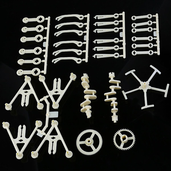 Børns Mini Legetøjsmodel Kit Gående Robotter Børns Mini Motor Kit Strandbeest Samlingsvandrende Legetøjsmodel Motor Kit