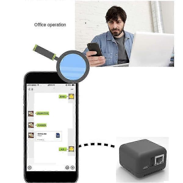 Mini Np330 Nettverk Usb 2.0 Print Server (Nettverksversjon)