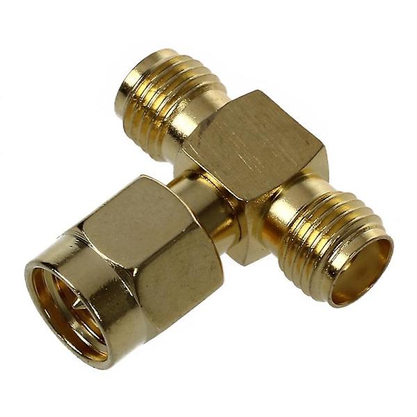 Bedste 1x SMA Han Til To Sma Hun Triple T Rf Adapter & 2 Stk Sma Han Til Sma Han Stik + 2 Stk Sma Hun Til Sma Hun