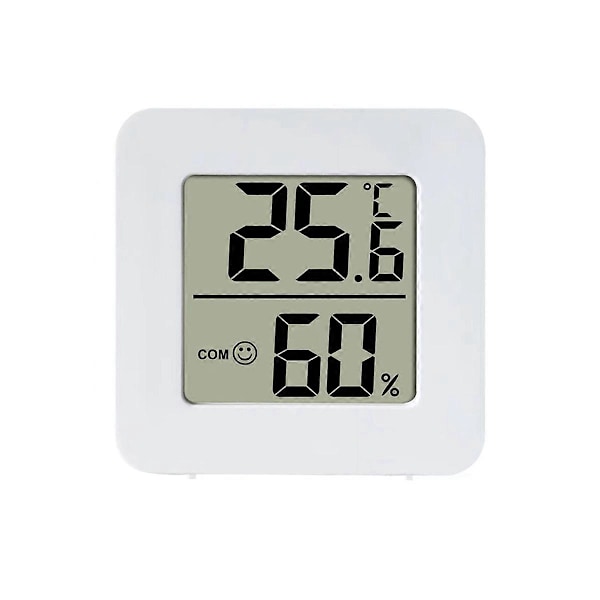 5-pak Mini Digital LCD Display Temperatur Fugtighedsmåler Sensor Vægmonteret Indendørs Rum Vejr G