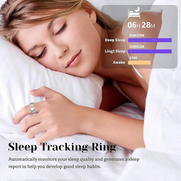 2025 Seneste Model Smart Ring, Fitness Tracker Ring uden APP-abonnement til