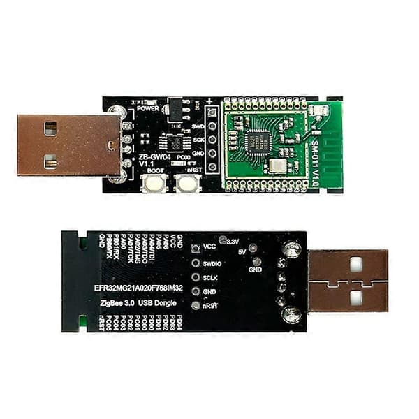ZigBee 3.0 Silicon Labs Mini EFR32MG21 Universal Åpen Kildekode Hub Gateway USB Dongle Chip Modul ZHA