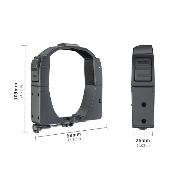 För DJI Mavic 4 Pro STARTRC Luftsläppssystem Kastare Parabolisk med Expansionsfäste (Svart)