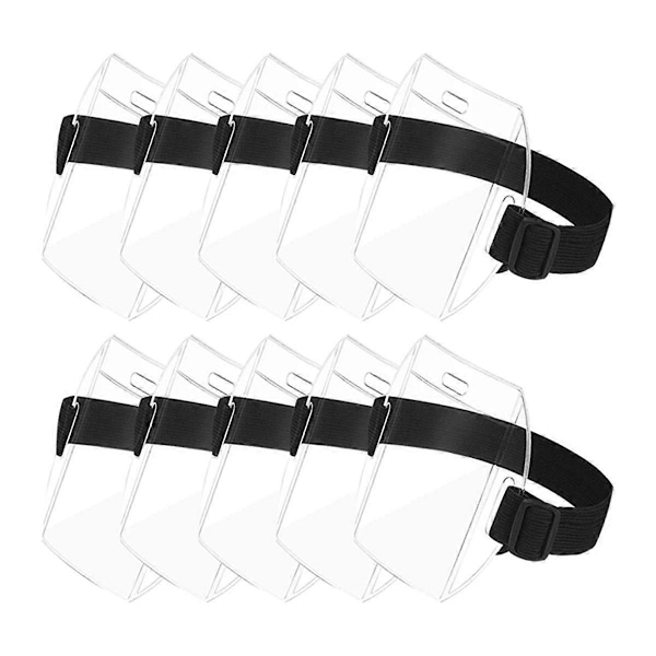 Armbandsfäste för ID-kort med justerbar spänne, universell storlek för arbetspass