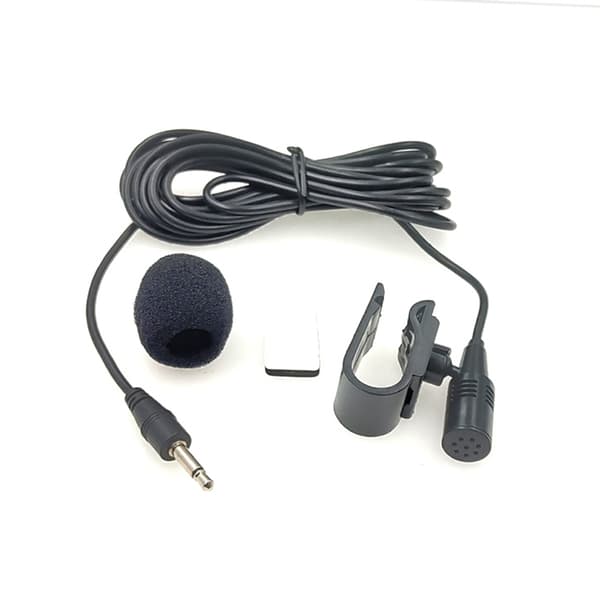 Monomikrofon med klips og 3,5 mm plugg – 3 meter kabel