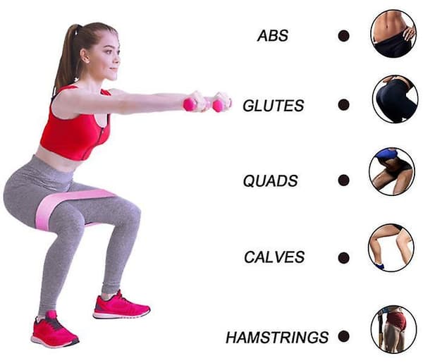 Hip Trainer Modstandsbånd Træningsbånd 3-pak