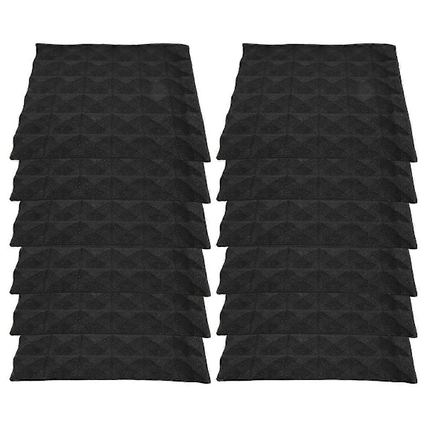 12 stk. 30X30X5CM Lydisolerende Bomuld Lydisolerende Skum til Lydstudie Klaverrum Lyd