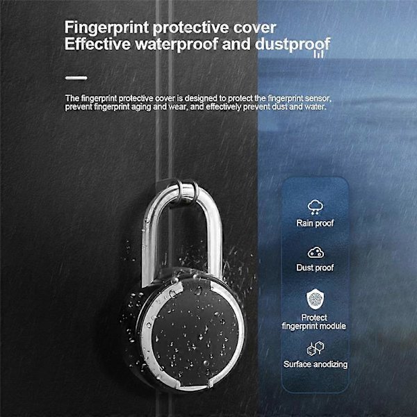 Tuya Smart Fingeravtrykk Slåse Utendørs Vanntett Bagasje Sovesal Skap Treningssenter APP Fjernkontroll Fingeravtrykk