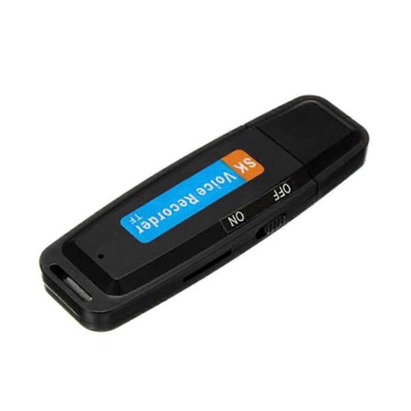 Mini U-Disk Digital Lydopptaker USB 3.0 Minnebrikker Maksimal Støtte 32GB Minnekort