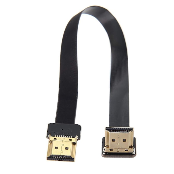 Cyfpv Fpv Hdmi-urosottimies Hdmi-urosottimeen 90° Kulmassa Hdtv Fpc Litteä Kaapeli Ilmakuvaus Fpv Hdtv Multikopteri (20cm)