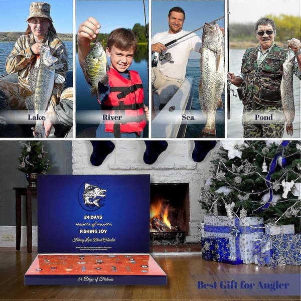 Fiske Adventskalender - 24-dagers Nedtelling Juleagnsett