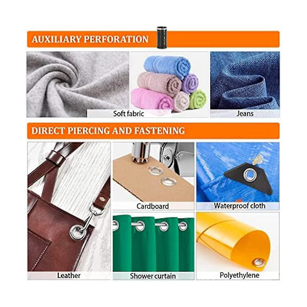 Öglepliers för presenningar, öglepliers set med 300 öglor (diameter 10 mm), öglepliers 10 mm fo