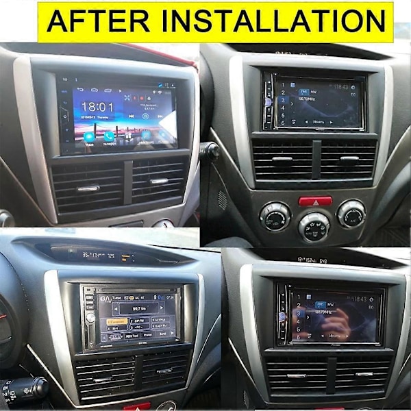 Bilradio Fascia for Subaru Forester Impreza 2007-2012 DVD Stereo Ramme Plate Adapter Monterings Dashbord