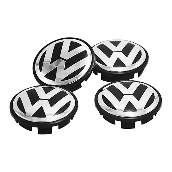 4 stk 65mm Hjulnavdeksel Abs Metall Emblem Hjulnavdeksel Senterdeksel Erstatning For Lavida B6