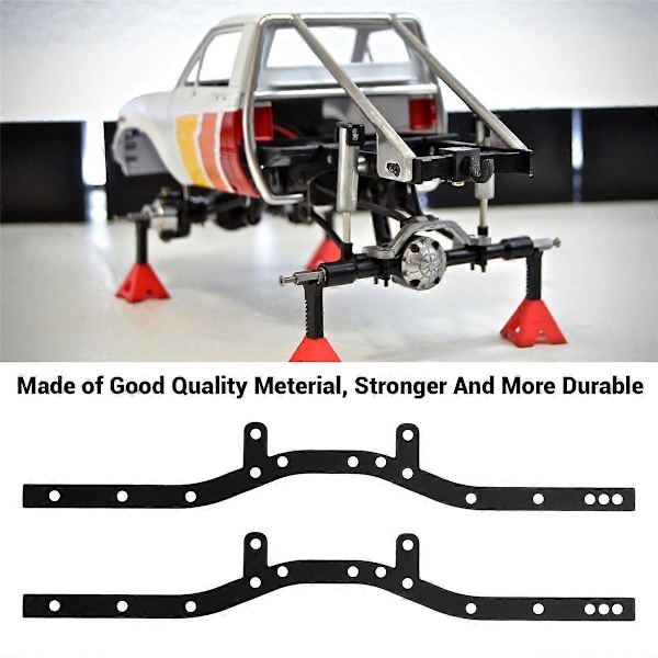 2 stk. Metall Chassis Bjelke Drager Side Ramme Chassis for WPL C14 C24 C24-1 1/16 RC Bil Oppgraderingsdeler Ac