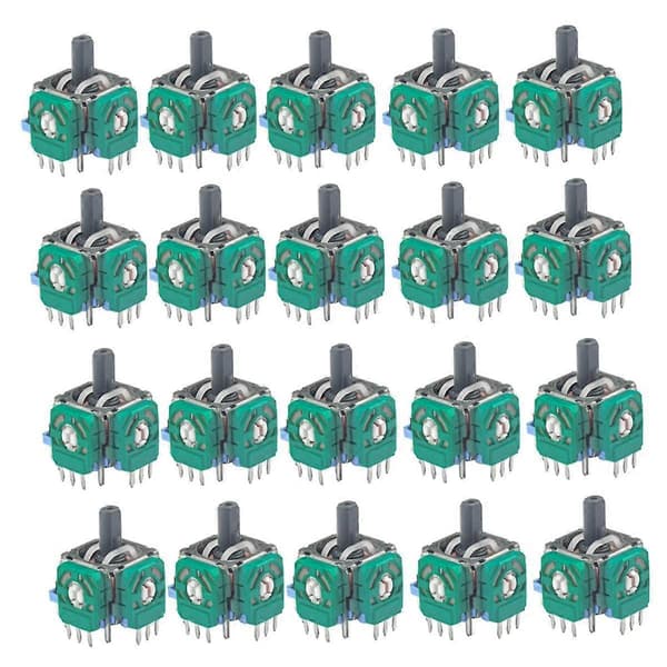 20 STK. 3D Analog Joystick Thumb Stick til Switch Pro// Spilcontroller Joystick Potentiometer