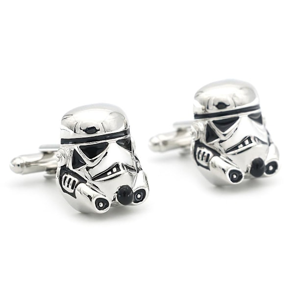 Star Wars Stormtrooper Manschetknapper i Sølvfarvet Zink Legering