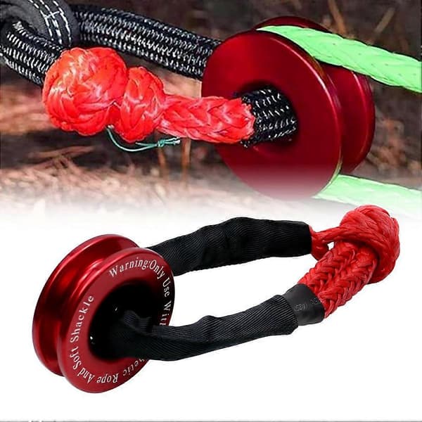Winch Snatch Recovery Ring, Syntetisk Winch Reb, Snatch Ring Soft Shackel, Winch Tilbehør til UT