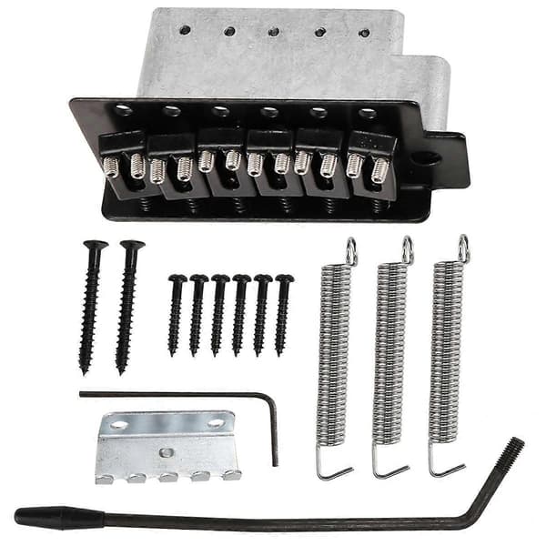 Licensierat Tremolobryggsystem Set för Fender Stratocaster Squier Elgitarr Ersättning