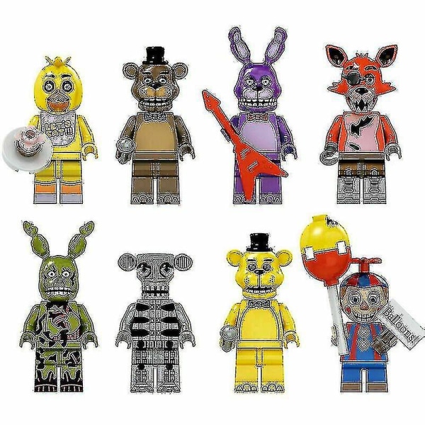 2023-8 X Five Nights At Freddy Mini Figur Fit Legetøj Børnegave