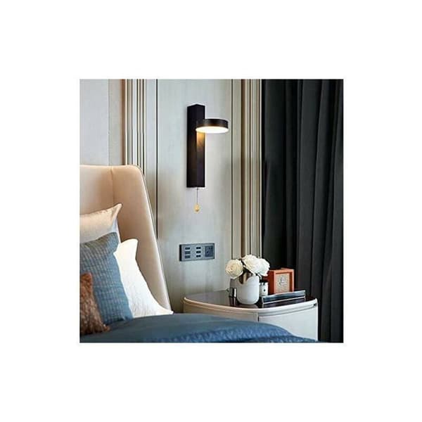 LED-vägglampa - BF - 9W - Valbar trefärg - 360° vridströmbrytare - Samtida design YYV