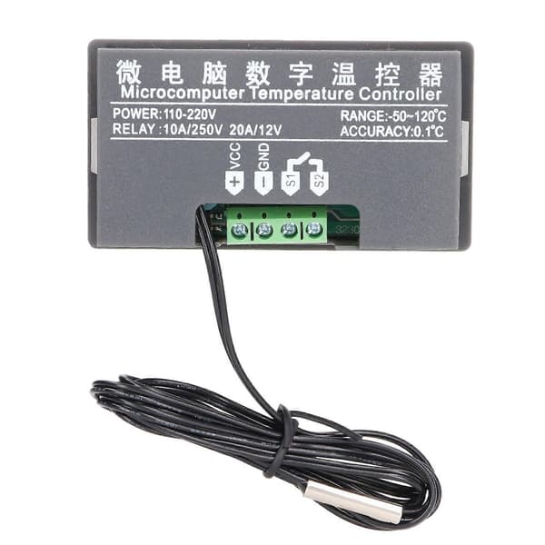 Høykvalitets W3230 temperaturkontroller digitalt display termostatmodul