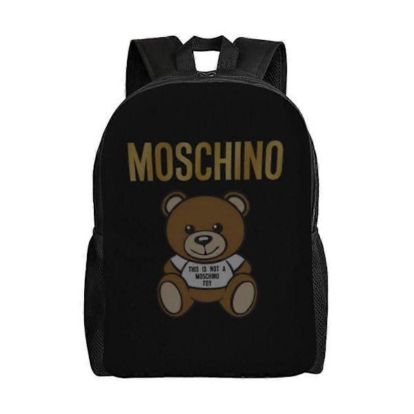 MOSCHINO Skolryggsäck Cartoon Ryggsäck Mode Pojkars Väska Student Skolväska Reseryggsäck-XTYD8043