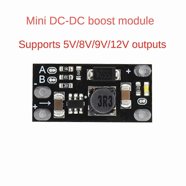 20 stk. Mini DC-DC Boost Step Up Konverter 3.7V til 12V Spændingsregulator Lithium Batteri Boost Modul