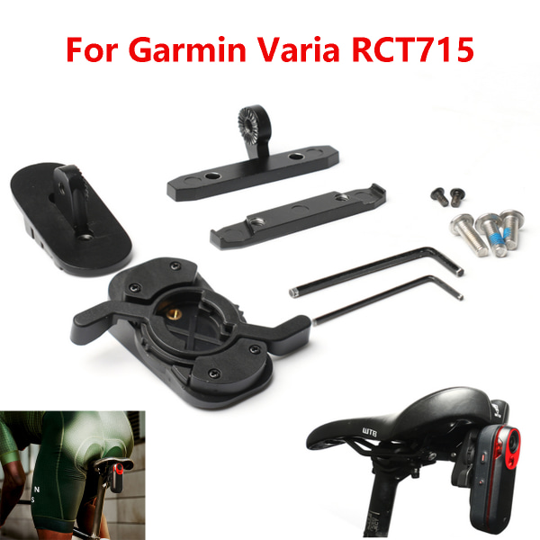 Cykelsadel bågfäste Cykelsätesstödsfäste bakre radarhållare för Garmin Varia RCT715 baklykta radarbakljus