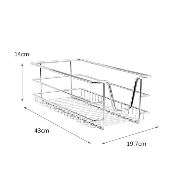 3 KuKoo skjutkorgar för 30 cm köksskåp