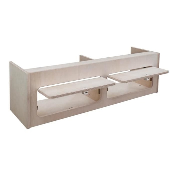 Säilytyskaappi - MDF - 100cm x 30cm x 30cm - 2 Ovea - Pehmeästi sulkeutuvat sarana - Turvallinen kastanj