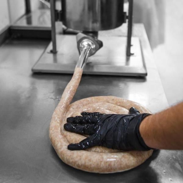 Makkaratäyte 5L ruostumatonta terästä 304, kestävä teollisuuskäyttöön tarkoitettu kaupallinen