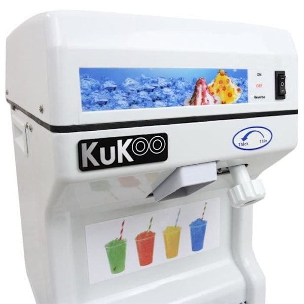 KUKOO Granita Machine Ice Crusher Crushed Ice 250W 120KG/H