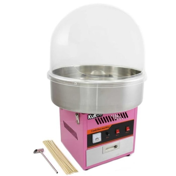 Sockervaddsapparat - Märke - Modell - Rosa - 500 Watt - Bredd 50cm