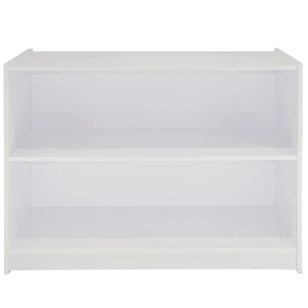 White Merchandise Display Counter - A1200 - Laminat finish Vit